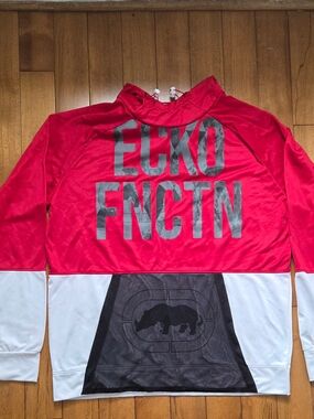 ECKO function Red Whiteperformancev Graphic Hoodie Size 2XL